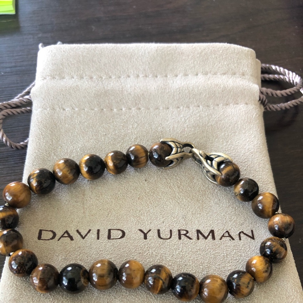 David Yurman Spirtitual Beads Bracelet Tiger Eye